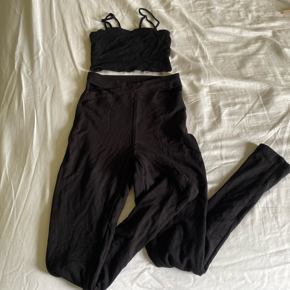 Oh Polly Black spandex set size 4